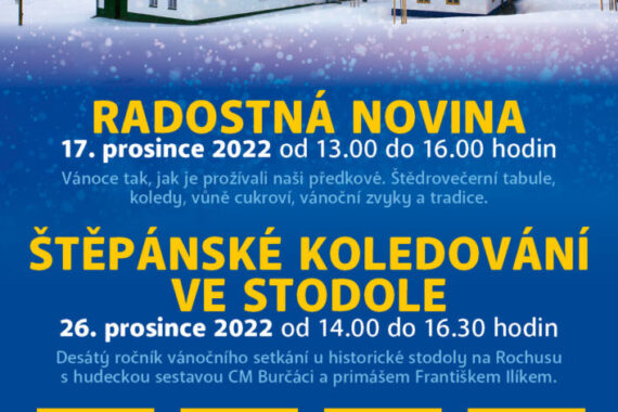 Radostná novina a Štěpánské koledování ve stodole