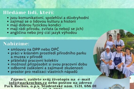 DO NOVÉ SEZÓNY 2025 HLEDÁME NOVÉ PRŮVODCE/PRŮVODKYNĚ