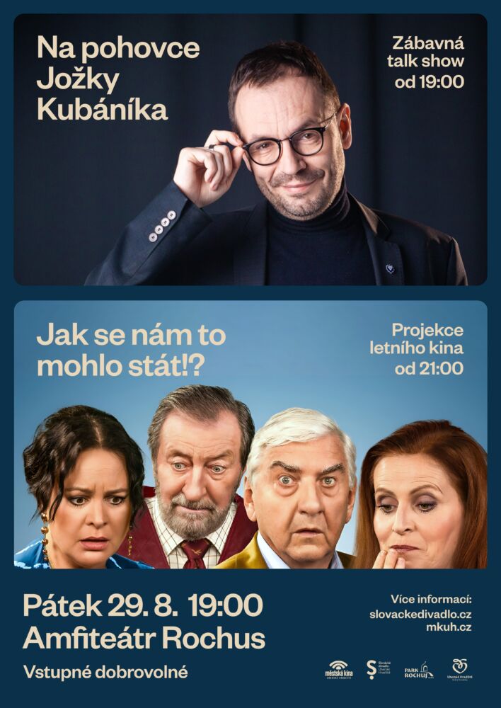 Prázdniny ukončí zábavná talk show Na pohovce Jožky Kubáníka v amfiteátru na Rochusu