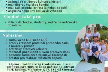 Rozšíření týmu průvodců ve skanzenu Rochus